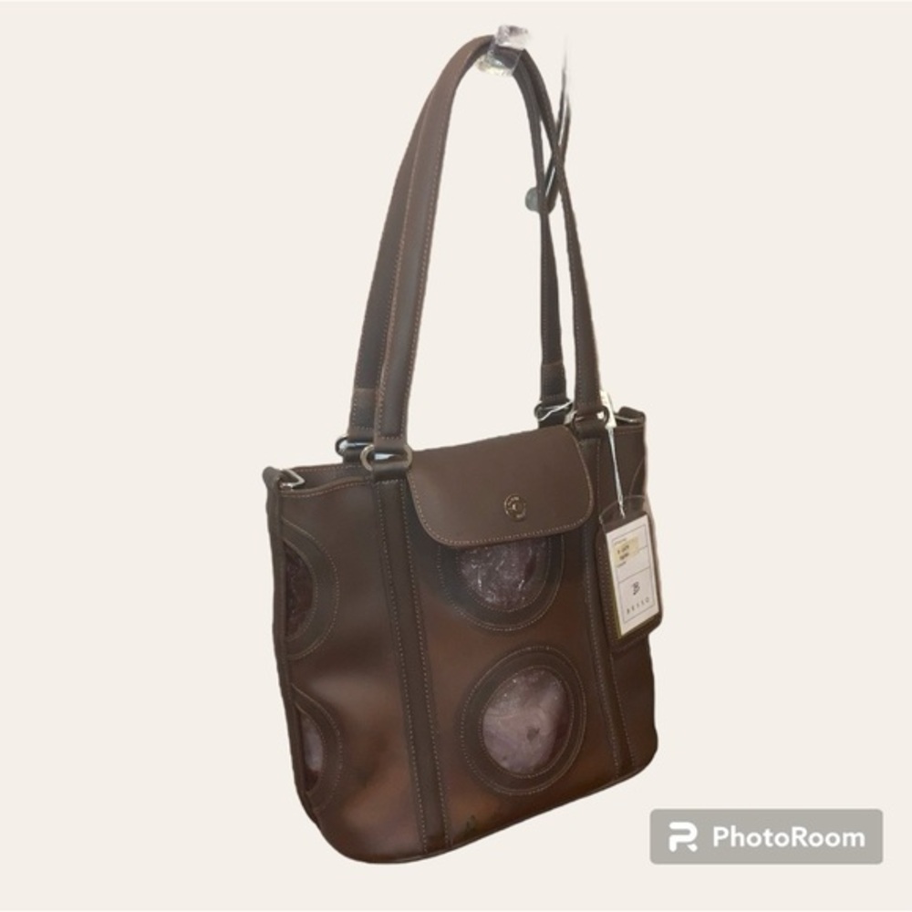 Vtg Besso Jelly Tote -Olive Green